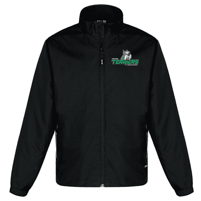 4170 Athletic Mesh Lined Track Jacket - Black