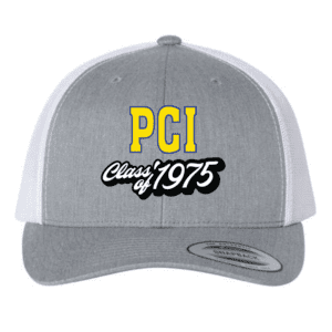 6606 Yupoong Adult Retro Trucker Cap - Heather Grey/White