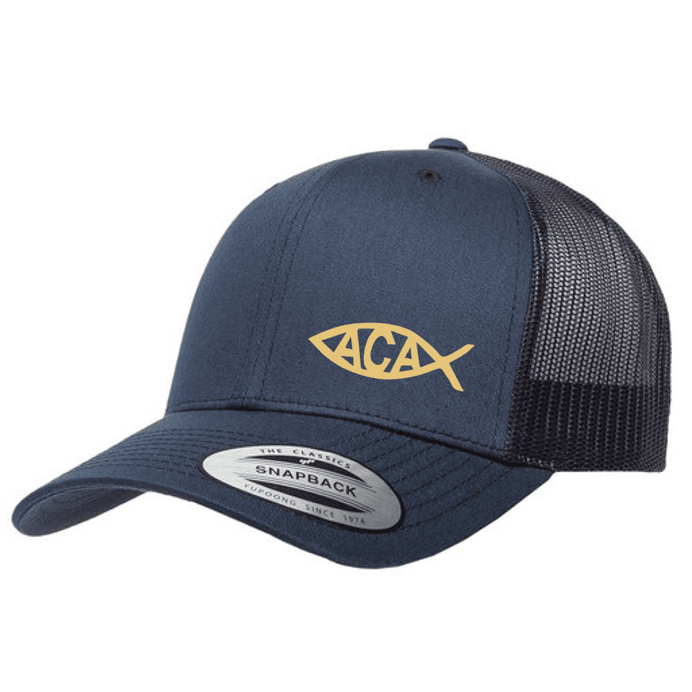 6606 Yupoong Adult Retro Trucker Cap - Navy