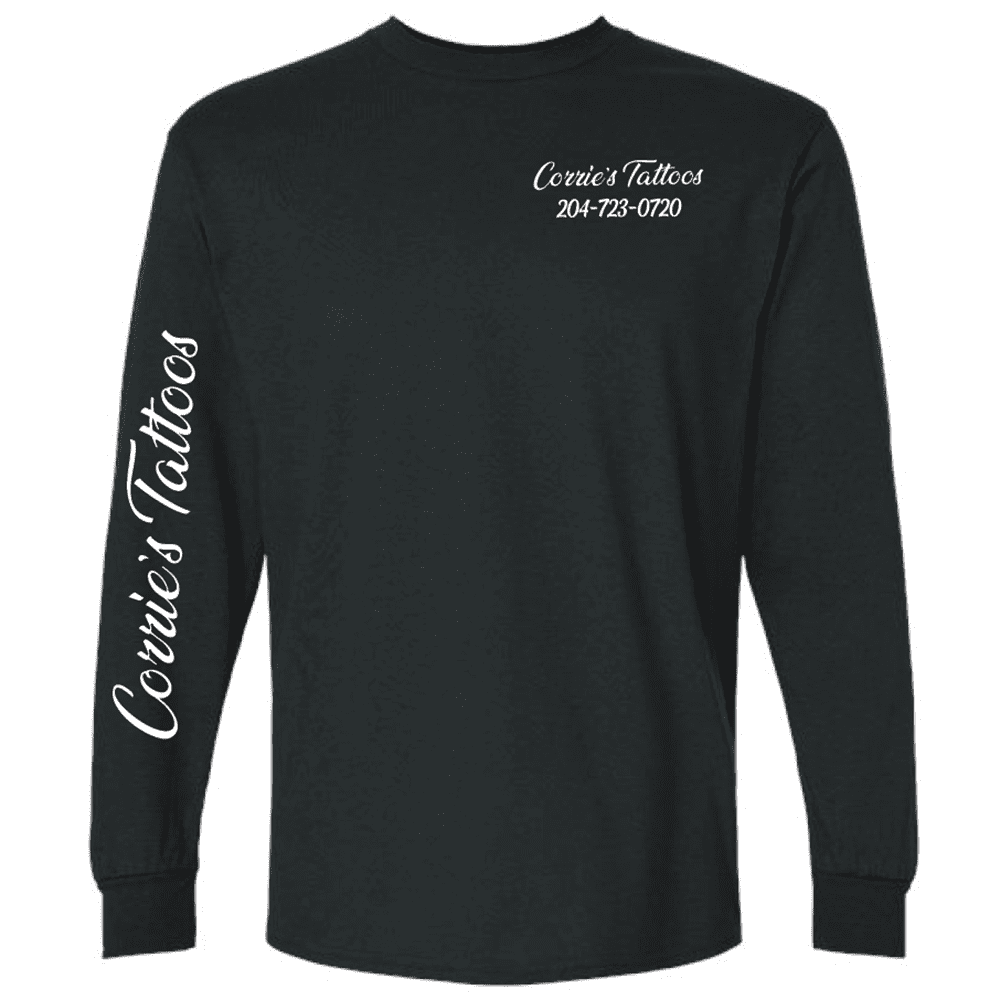 G240 Gildan Ultra Cotton Long Sleeve T-Shirt - Black