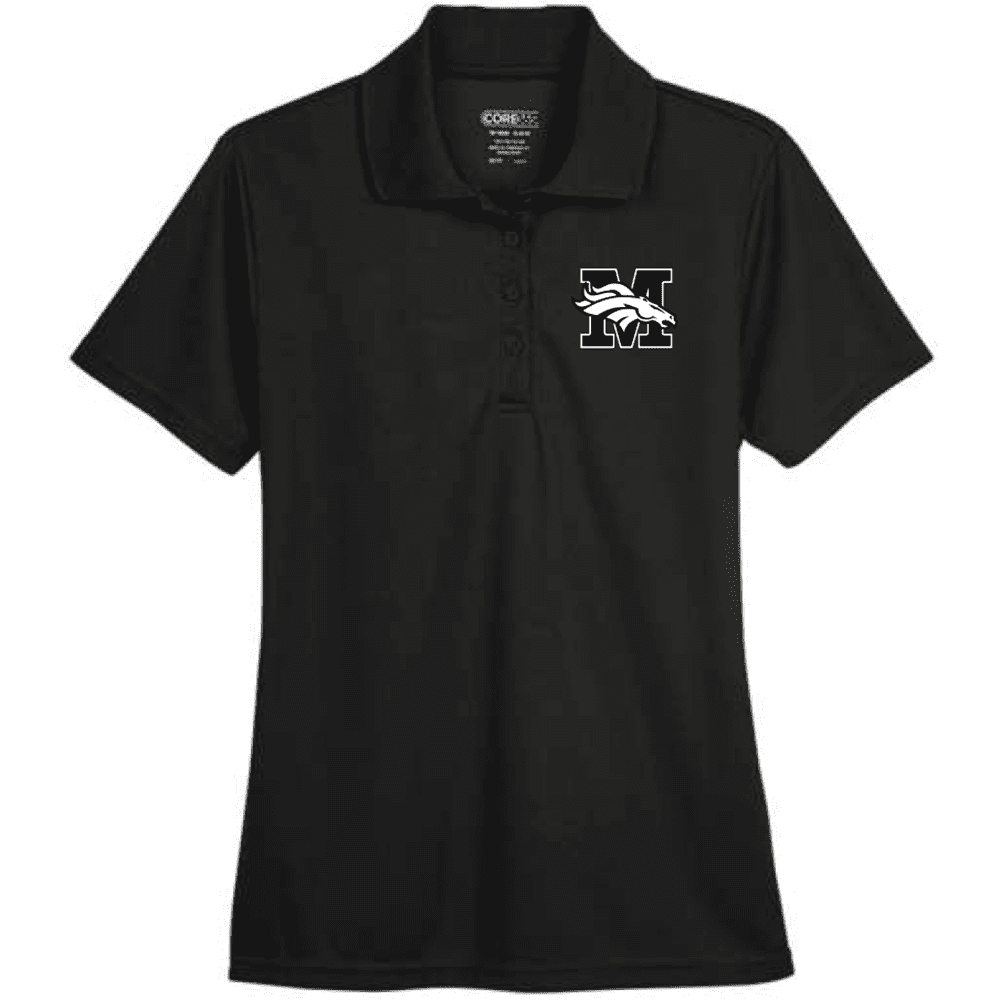 78181 Core365 Ladies' Origin Performance Pique Polo - Black
