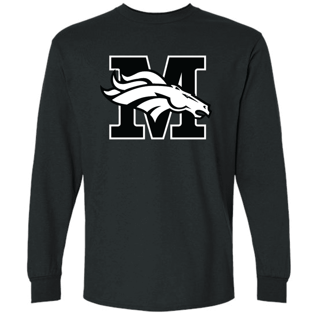 G240 Gildan Ultra Cotton Long Sleeve T-Shirt - Black