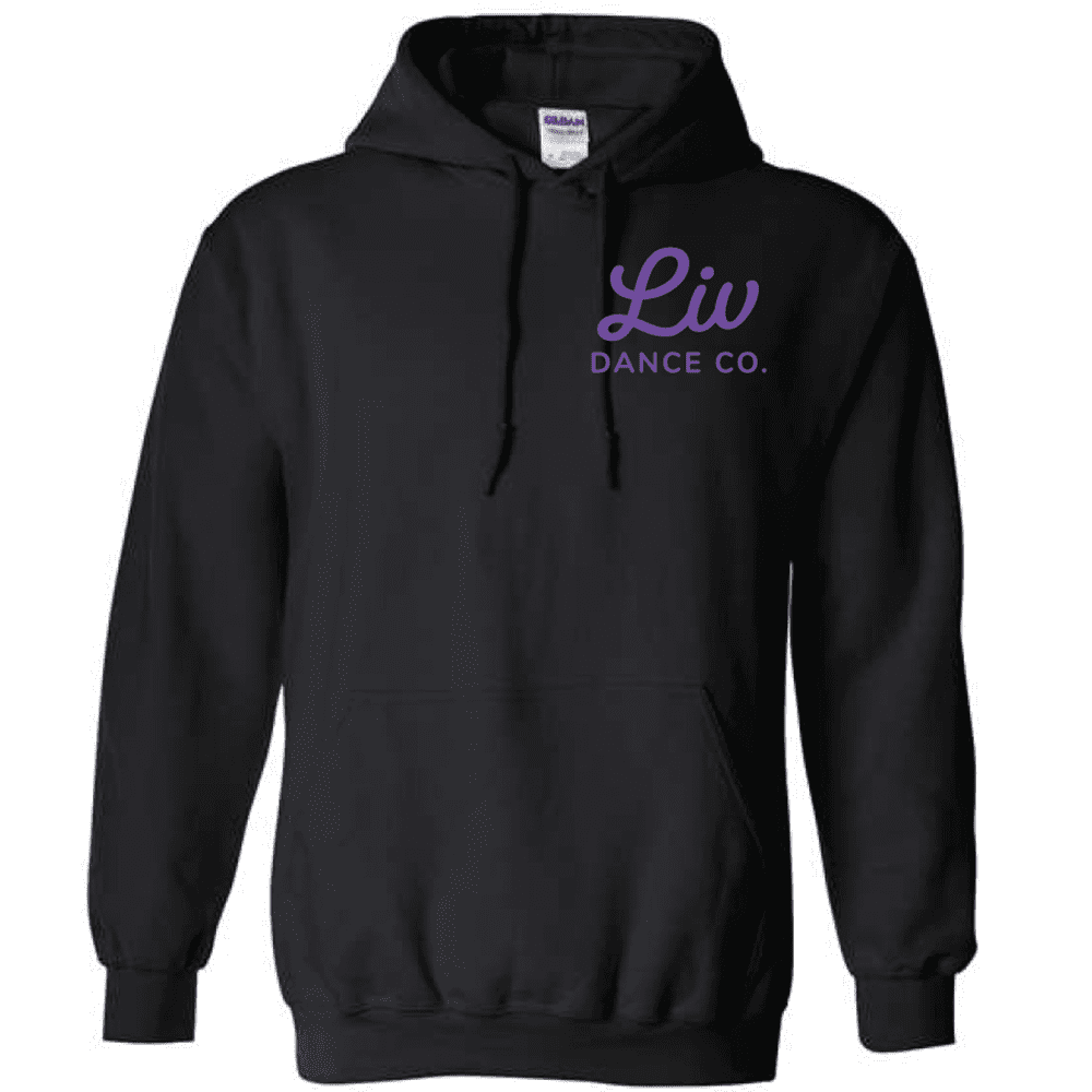 G185 Gildan Heavy Blend 8 oz., 50/50 Hooded Sweatshirt - Black