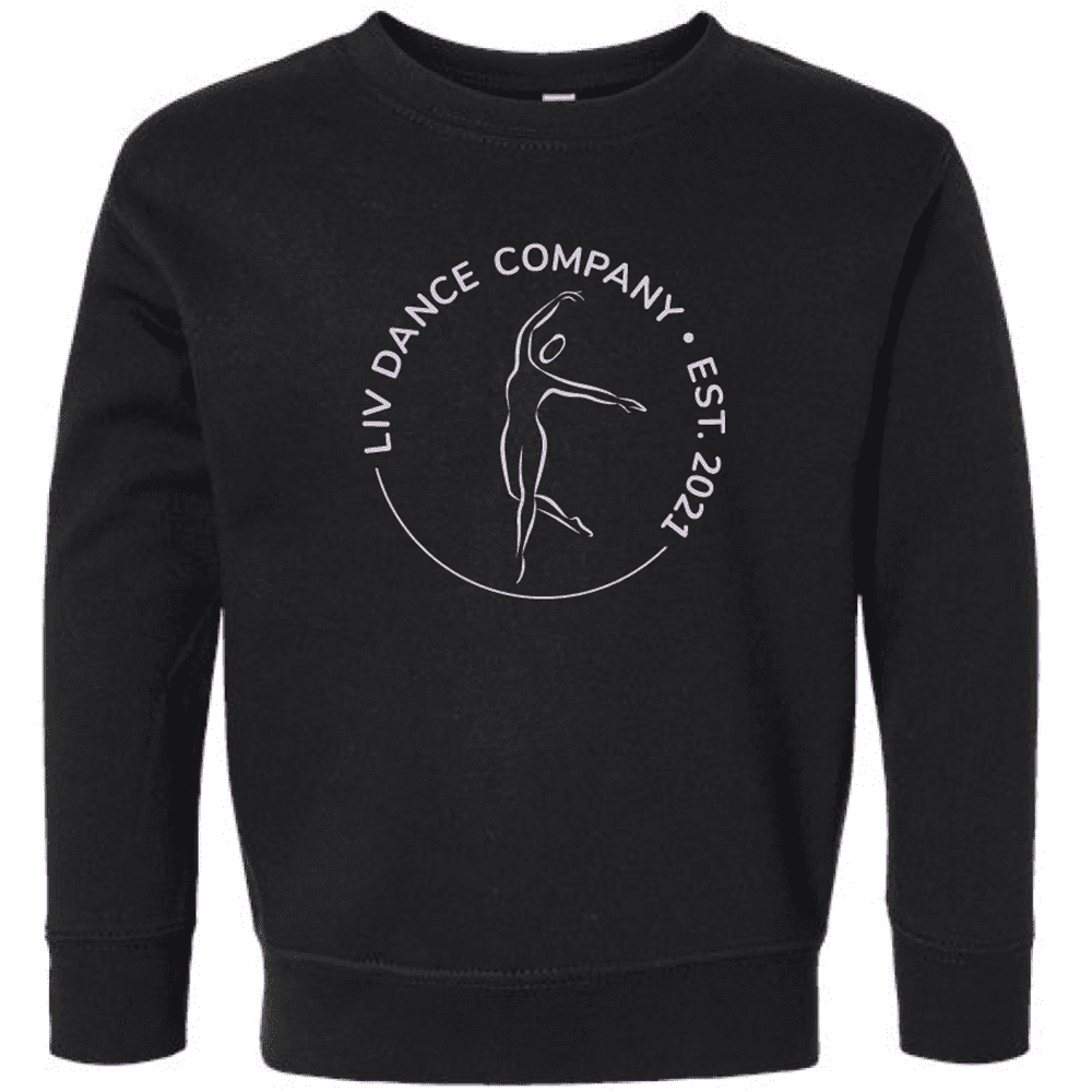 3317 Rabbit Skins Toddler Fleece Crewneck Sweatshirt - Black