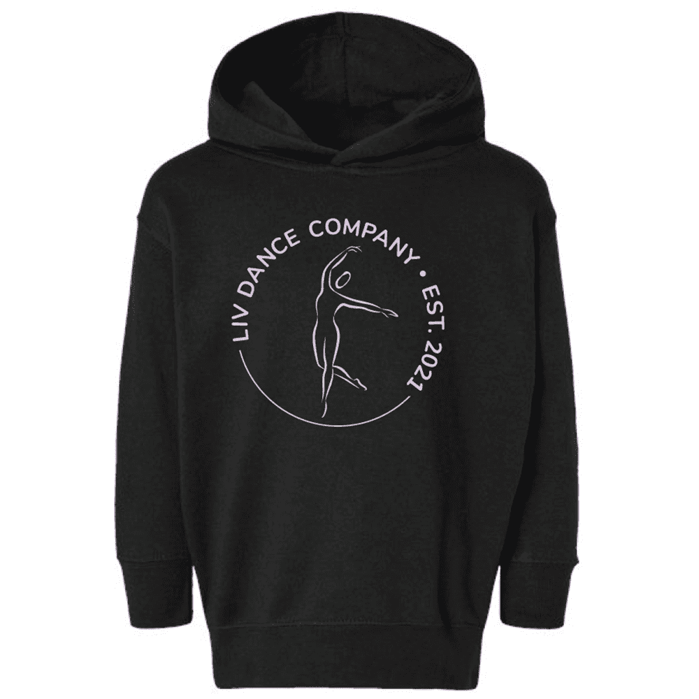 3326 Rabbit Skins Toddler Fleece Pullover Hoodie - Black