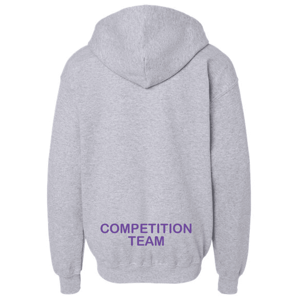 G186 Gildan Heavy Blend Full-Zip Hooded Sweatshirt - Sport Grey - Image 2