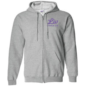 G186 Gildan Heavy Blend Full-Zip Hooded Sweatshirt - Sport Grey